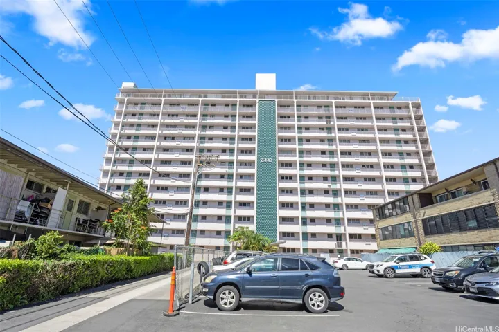 a view of Terrace Towers  from the driveway entance.