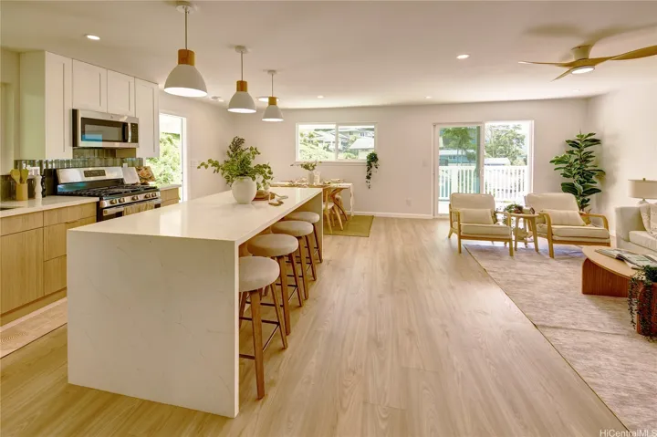 Kitchen and Living Area