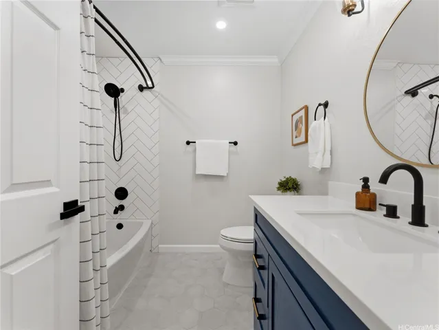 Hallway bathroom