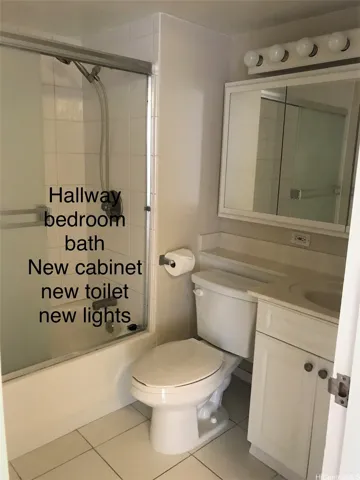 Hallway bathroom