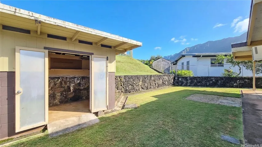 work shed in back