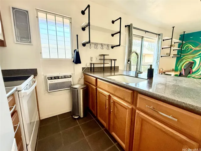 Open concept living dining with AC
