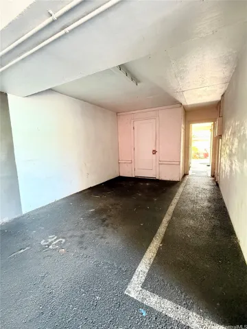 Parking stall 1 near the stairwell