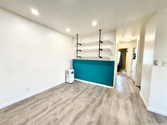 Open concept living dining with AC