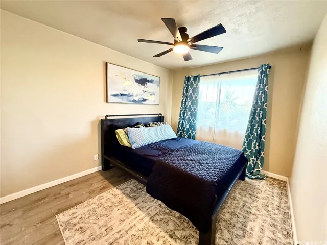 Bedroom overlooking mountains