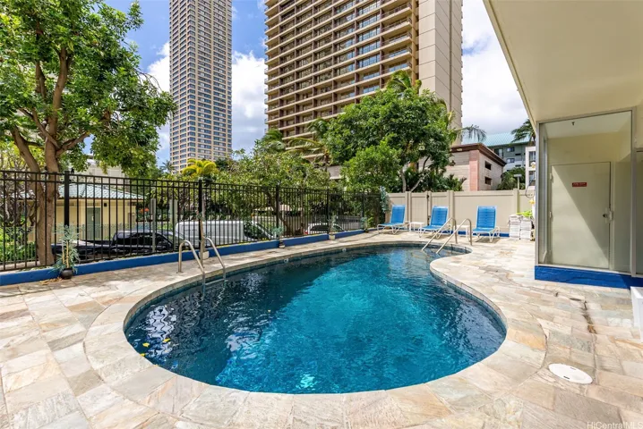 Condo association pool.