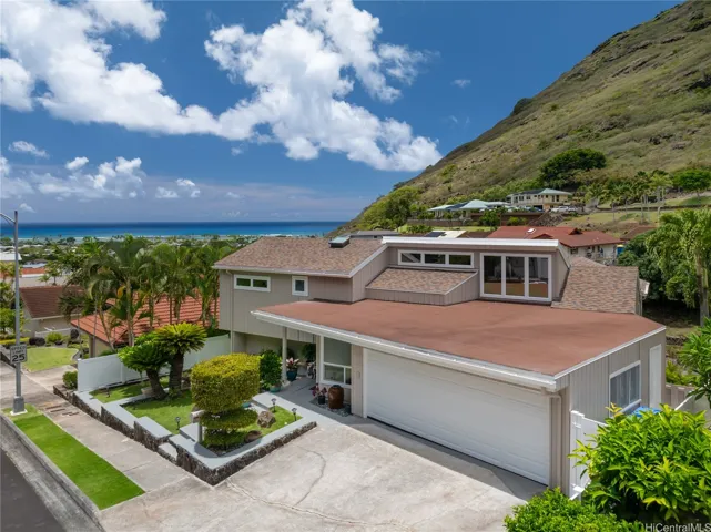 Quietly located near the end of Haleola, this beautiful home has ocean views!