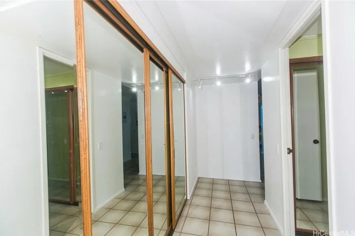 Entry way with amazing closet space