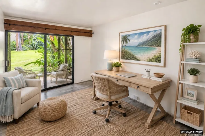 3rd bedroom downstairs leads out to a covered lanai