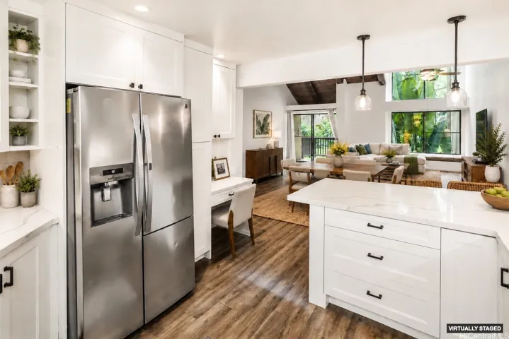 Ample storage and stainless steel appliances