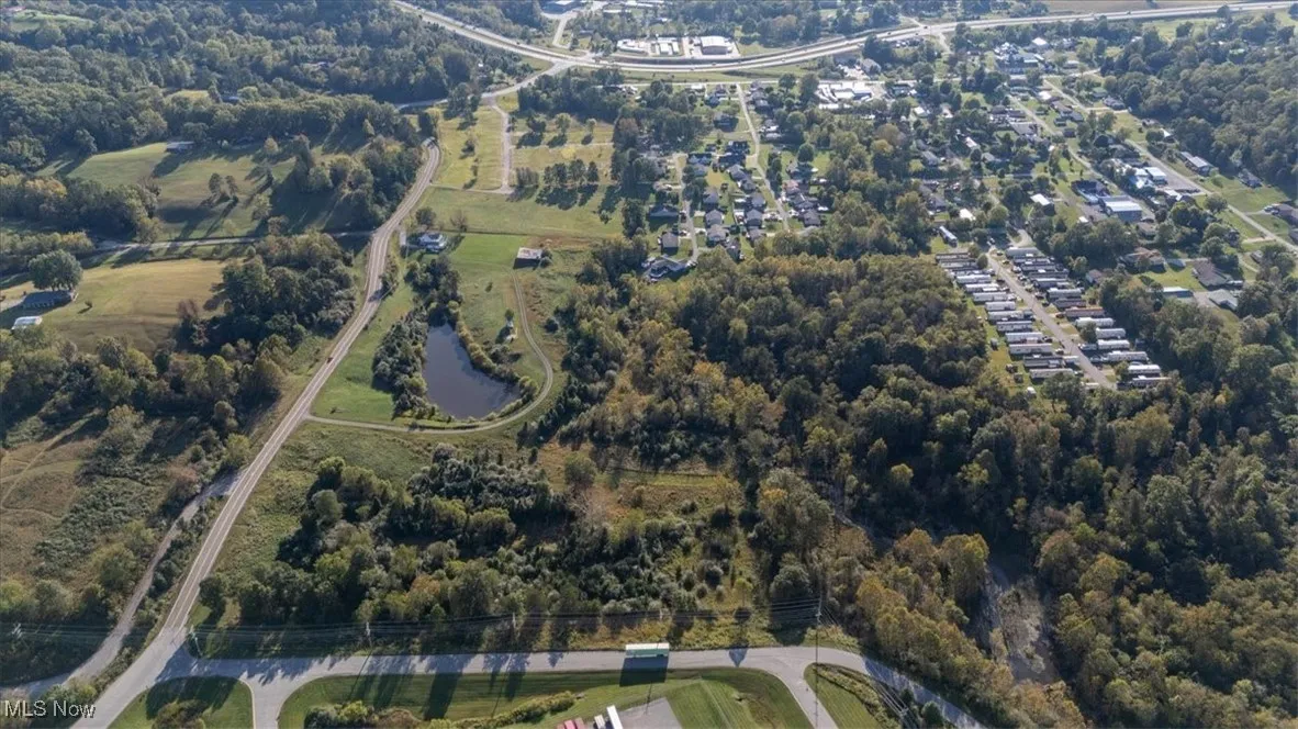 Aerial view of property's location.