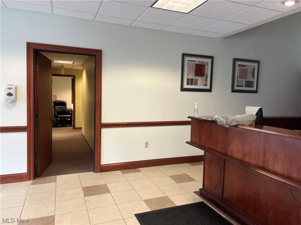 Suites entry from reception area