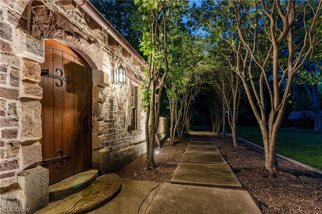 View of exterior entry