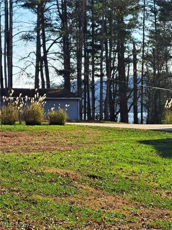Seasonal water view from upper vacant parcel