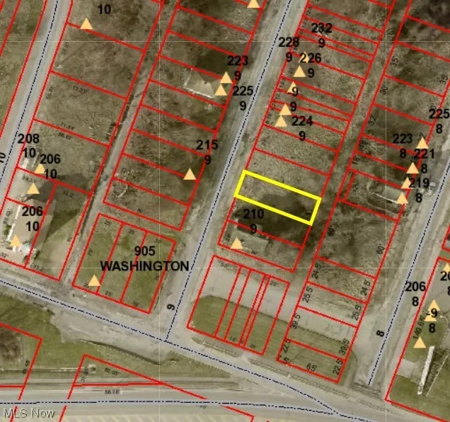 Lot circled in yellow