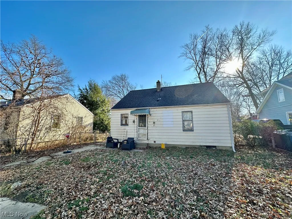 View of back of property