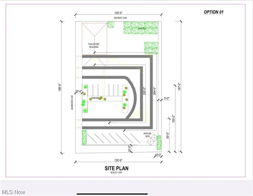 Proposed layout number three