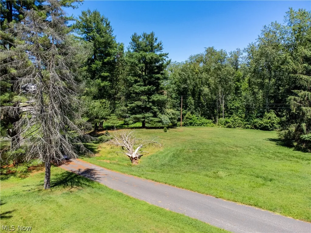 View of property's community with a lawn