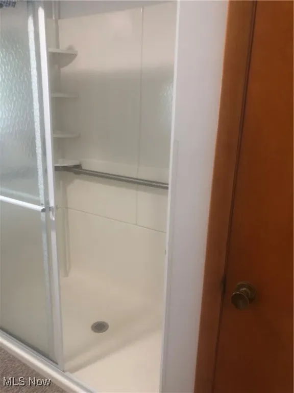 Bathroom featuring a stall shower