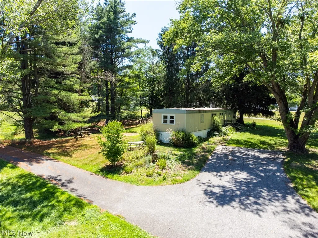 View of front of house with a front lawn