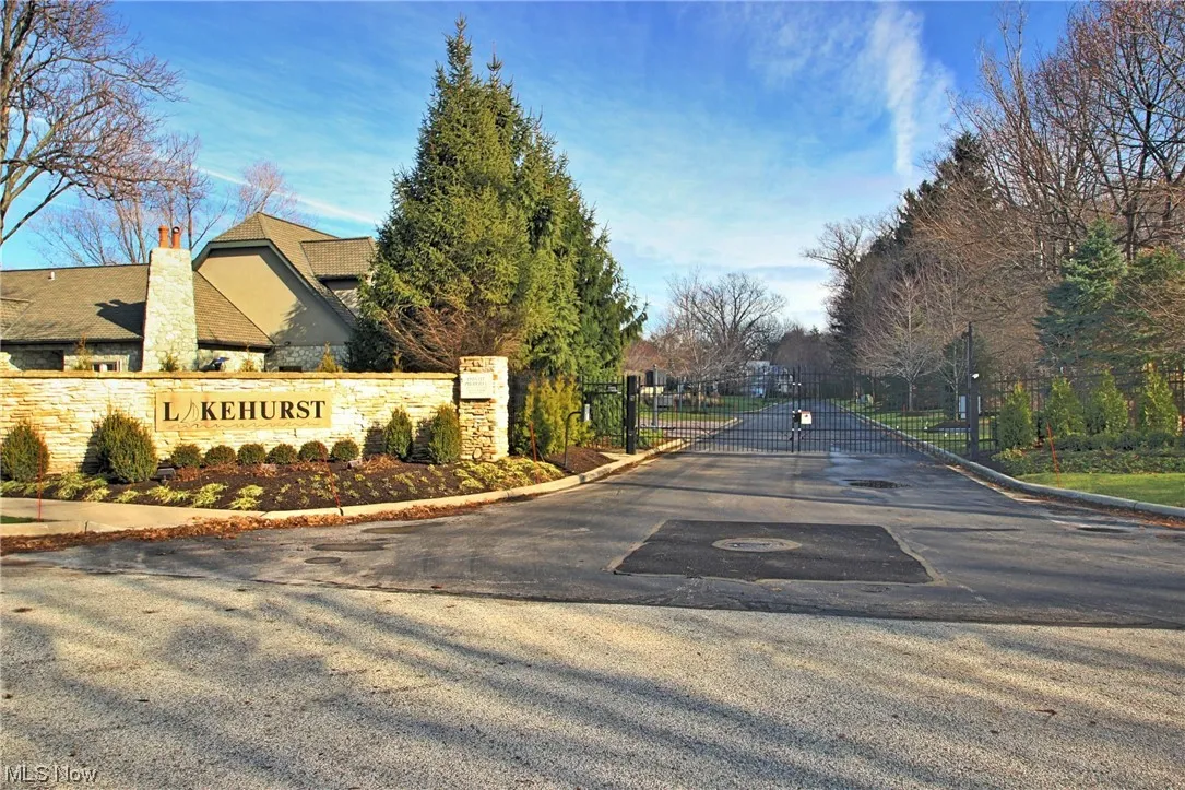 View of gates into Lakehurst