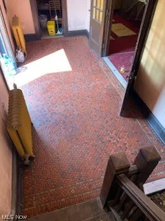 original tile in entryway