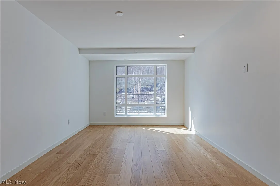 Spare room featuring light hardwood / wood-style flooring