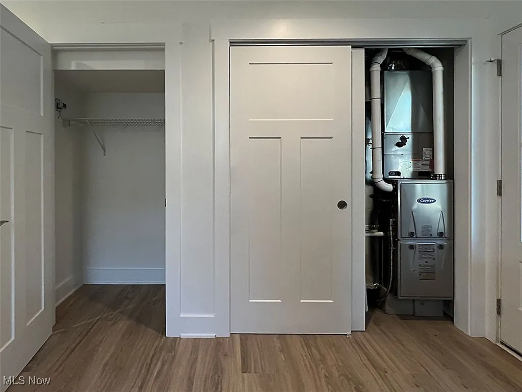 Utility room showing HVAC