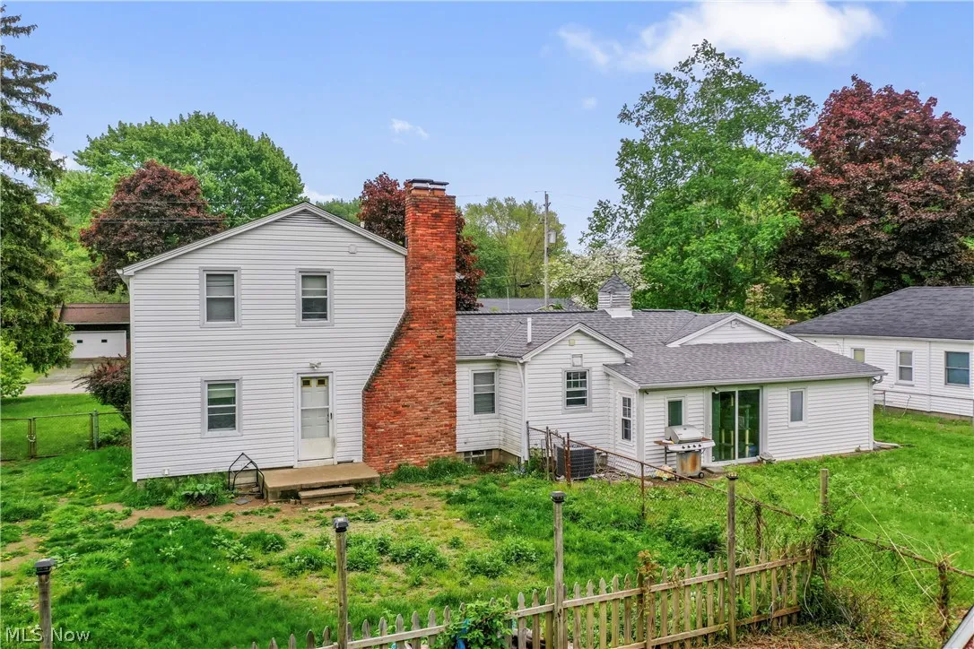 View of rear view of property