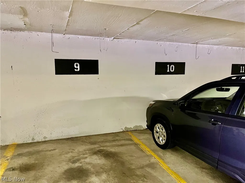 Two side-by-side parking spaces close to building entry