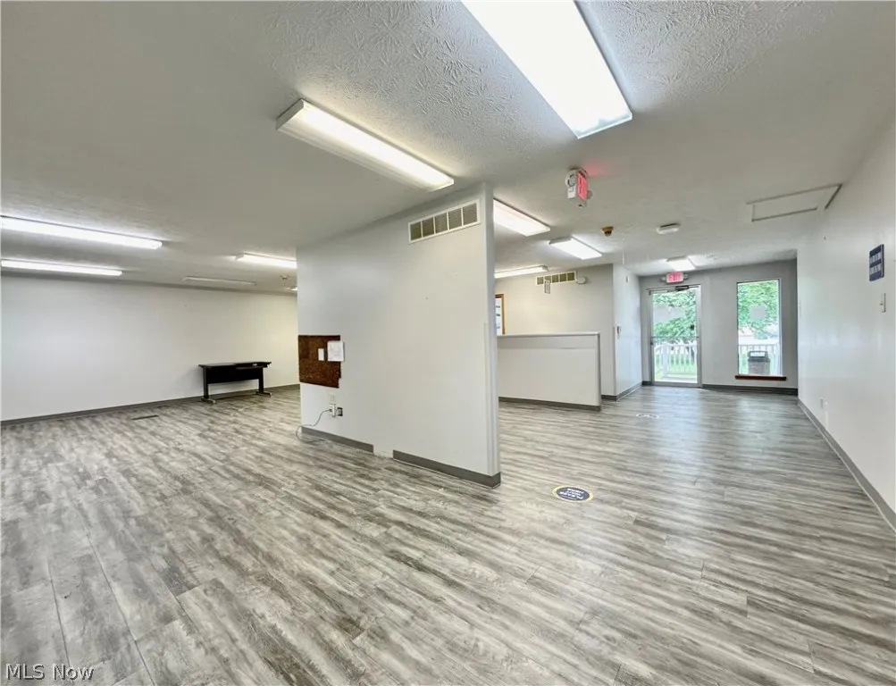 View of main entry into office space and reception area