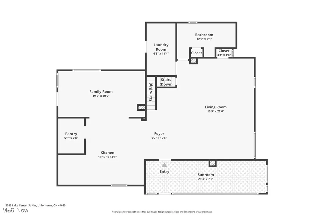 Main floor plan of home