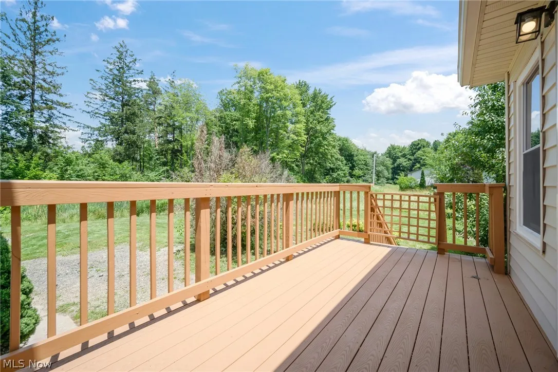 View of deck