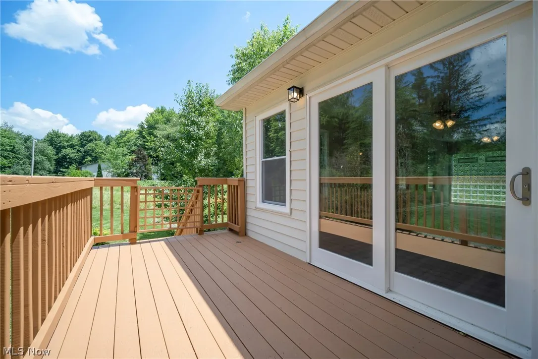View of wooden terrace