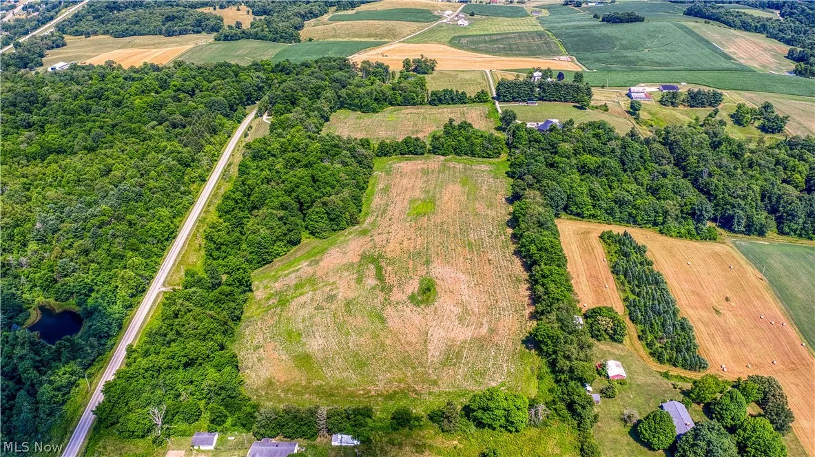 Aerial view featuring a rural view
