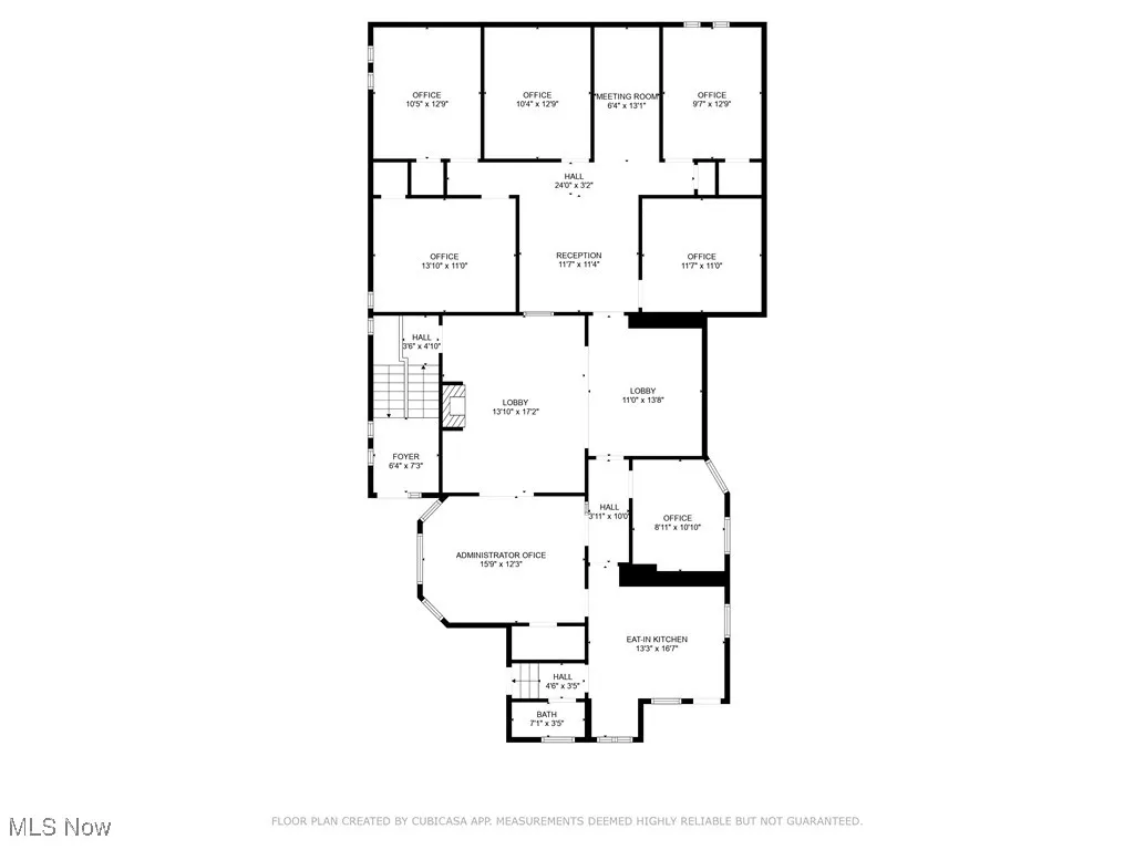 Floor plan of second floor