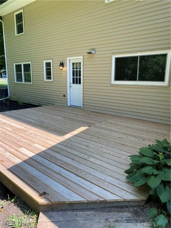 View of deck