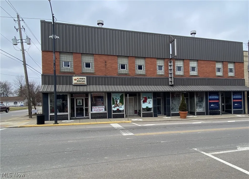 Building sits on NW corner of Market & Main St. in East Palestine, OH.