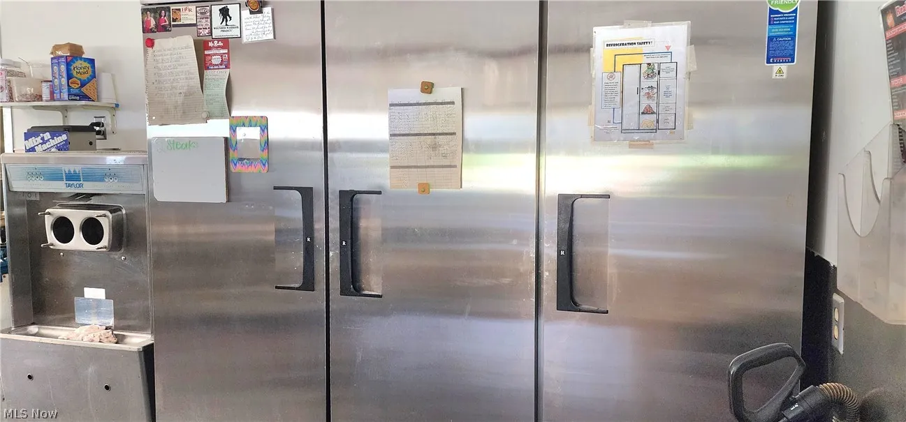 Interior details with high end fridge