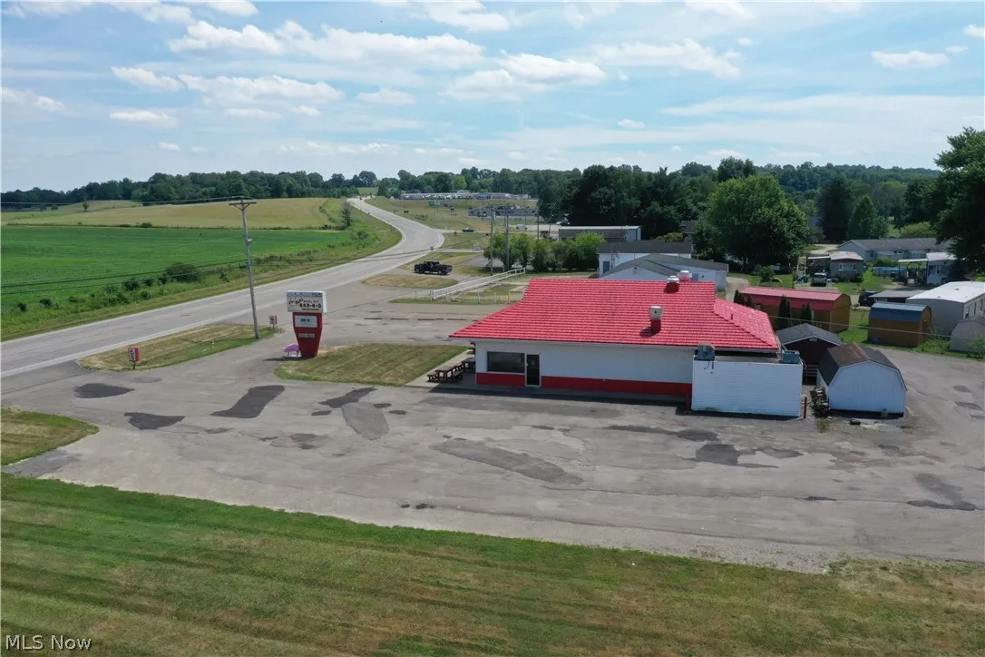Drone / aerial view with a rural view