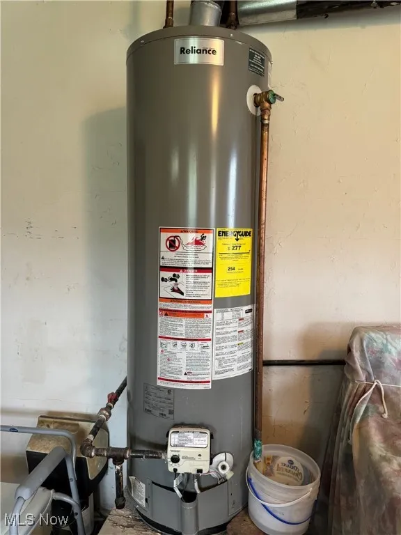 Utility room with water heater