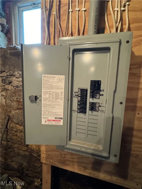 Utility room with electric panel