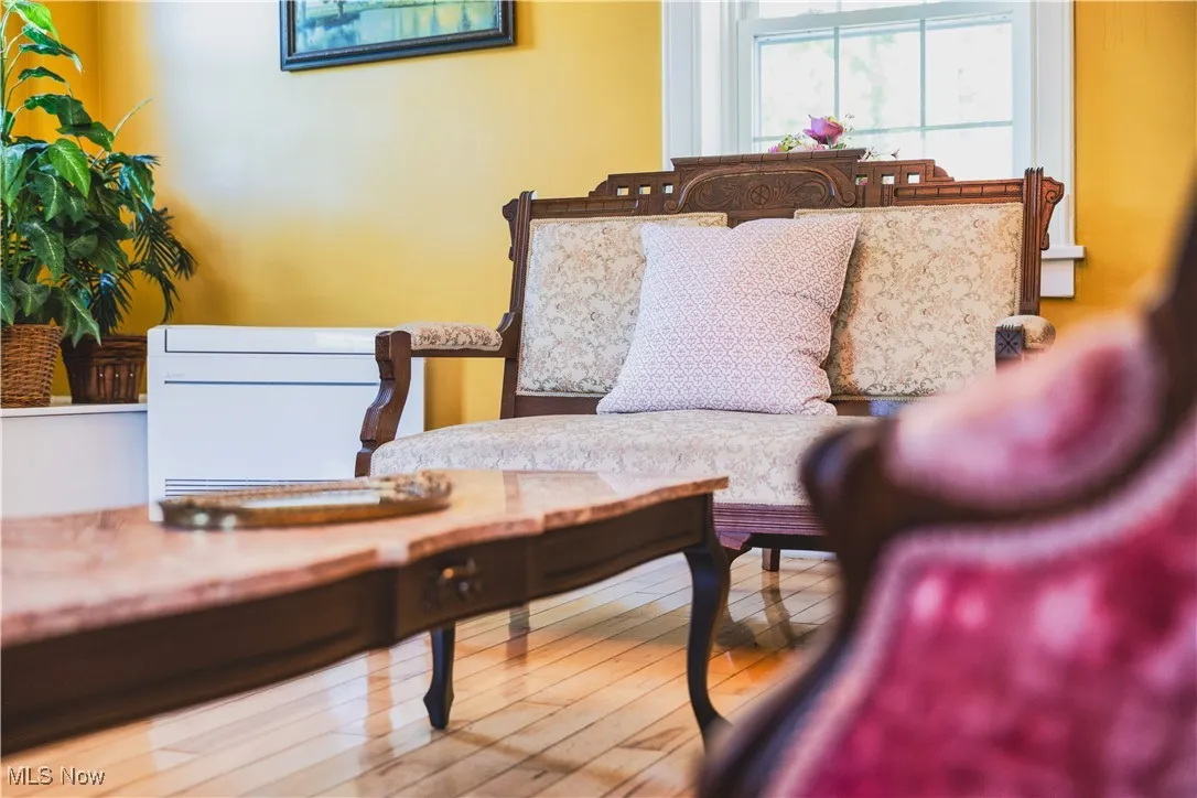 Living room featuring hardwood / wood-style floors