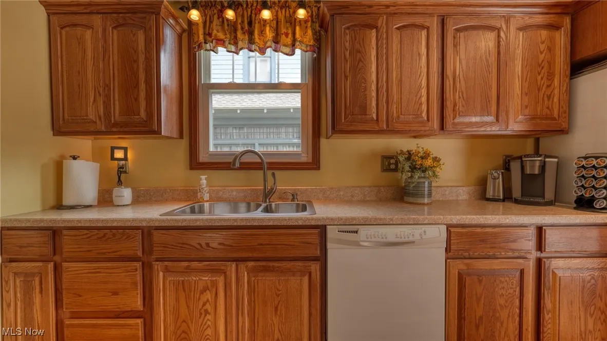 Kitchen featuring sink and dishwasher