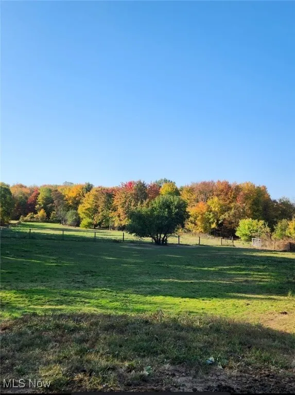 View of property's community featuring a yard and a rural view