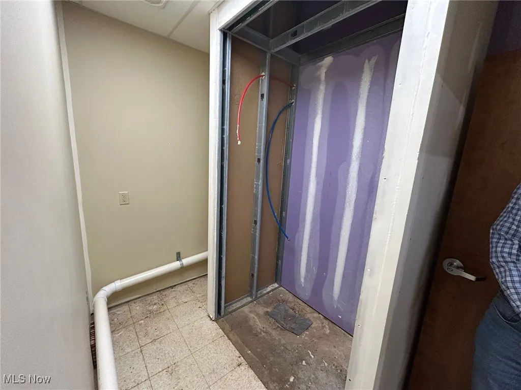 Shower area no completed