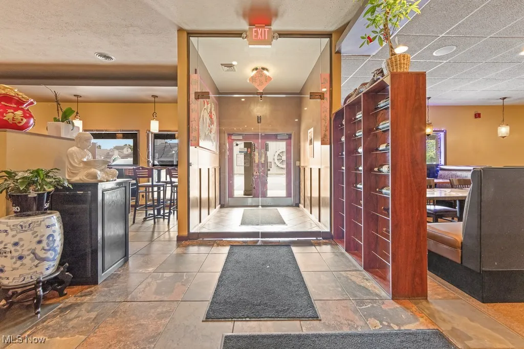 View of tiled entrance foyer