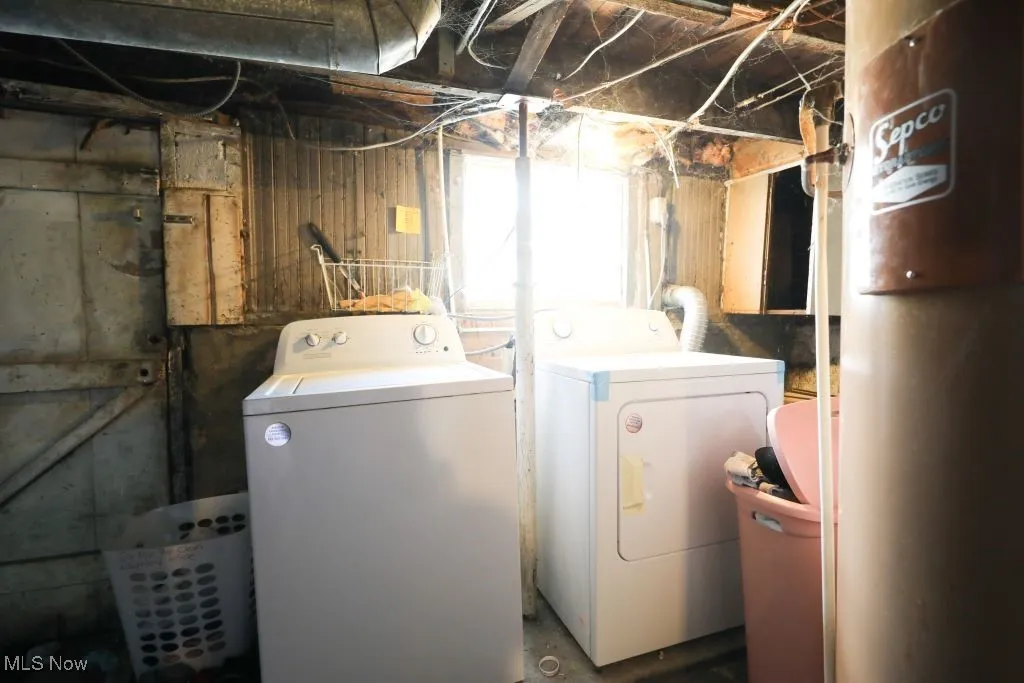 The washer and dryer are included in the sale of this home.
