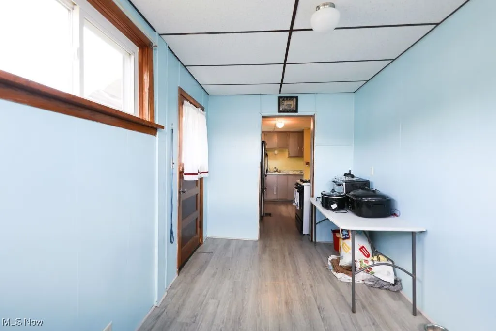 This is the Mud Room just inside the Back Door.  Another great place for a bench to put on and take off shoes.  This room measures 14 x 8.