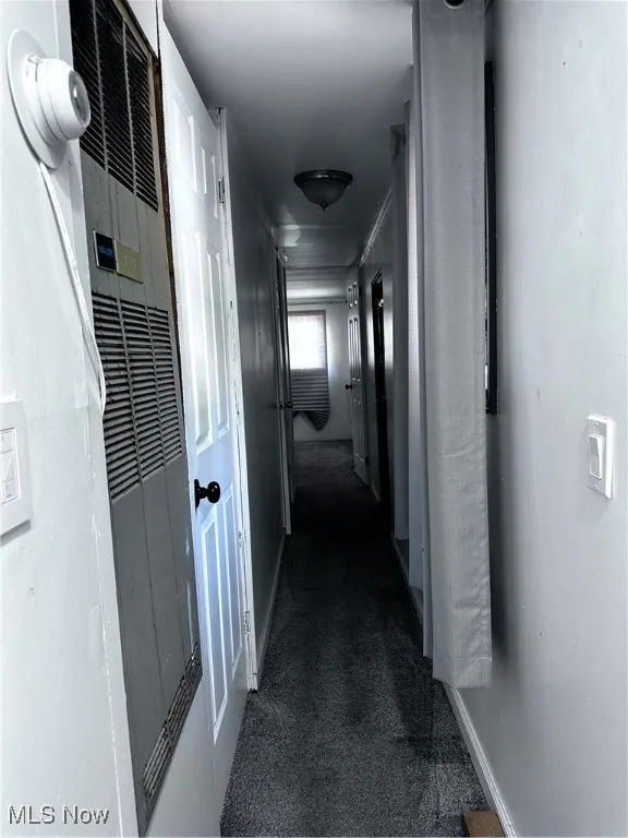 Hall with carpet floors
